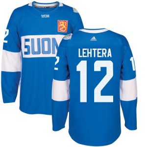 Lapsille NHL Suomi Team #12 Jori Lehtera Authentic Sininen Vieras 2016 World Cup